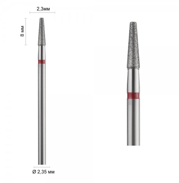 Фреза алмазна 172 (Конус зрізаний) розмір 023 DLX - фотография товара. Купить с доставкой в интернет магазине Nailmag 