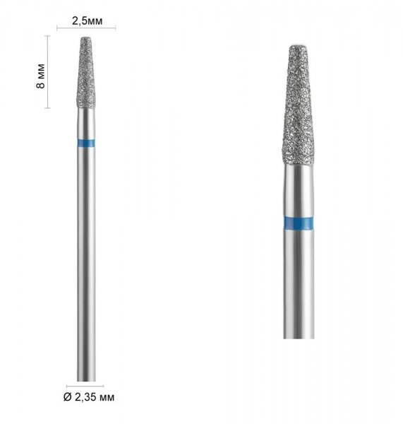 Фреза алмазна 172 (Конус зрізаний) розмір 025 DLX - фотография товара. Купить с доставкой в интернет магазине Nailmag 