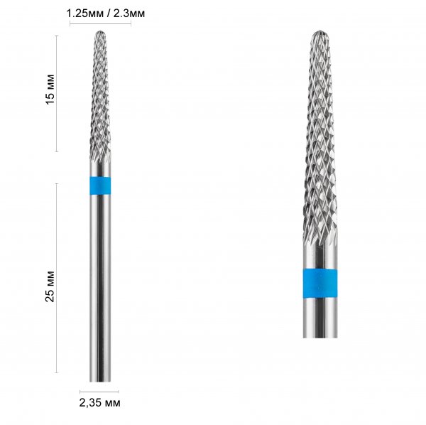 Фреза конус вузький синій 31130 DLX