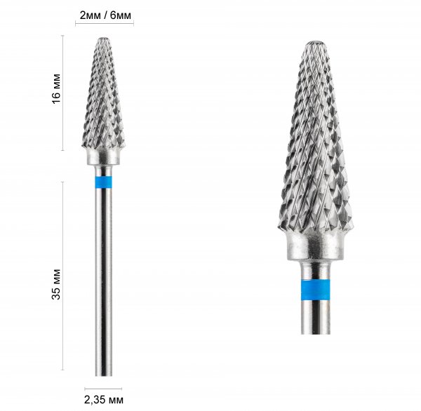 Фреза конус синій 31160 DLX