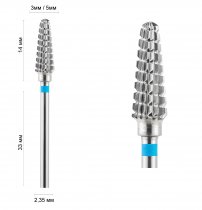 Фреза конус закругленный синий ИРМА 35005 DLX