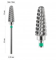 Фреза конус закругленный зеленая ИРМА 36006 DLX