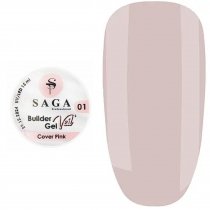 Гель моделирующий Saga Builder Gel Veil №01 (Св.розовый), 15 мл