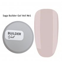 Гель моделюючий Saga Builder Gel Veil №01 (Св.рожевий), 15 мл