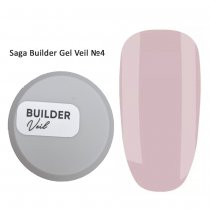 Гель моделюючий Saga Builder Gel Veil №04 (Ніжно-рожевий), 15 мл