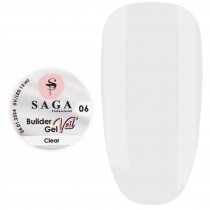 Гель моделирующий Saga Builder Gel Veil №06 Clear (Прозрачный), 15 мл