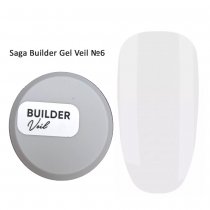 Гель моделюючий Saga Builder Gel Veil №06 Clear (Прозорий), 15 мл