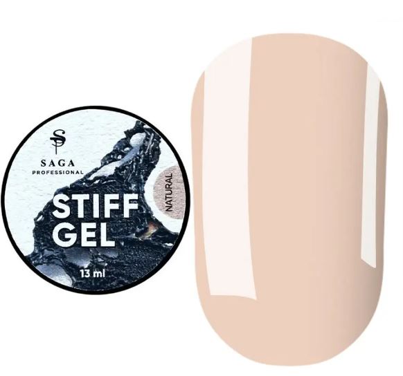 Гель-желе для моделювання Saga Jelly Gel Stiff Natural №4, бежевий, 13мл