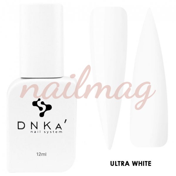 Гель-лак DNKa' для нігтів Ultra White, Білий, 12мл