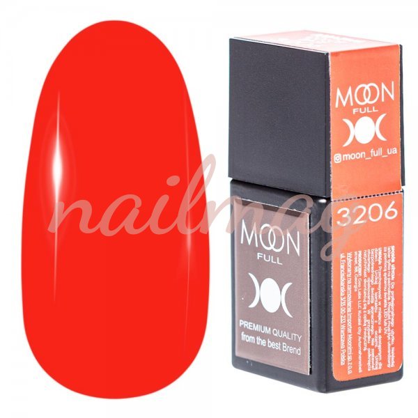 Камуфлююча база Moon Full Amazing Color Base №3206 (Червоний), 12мл