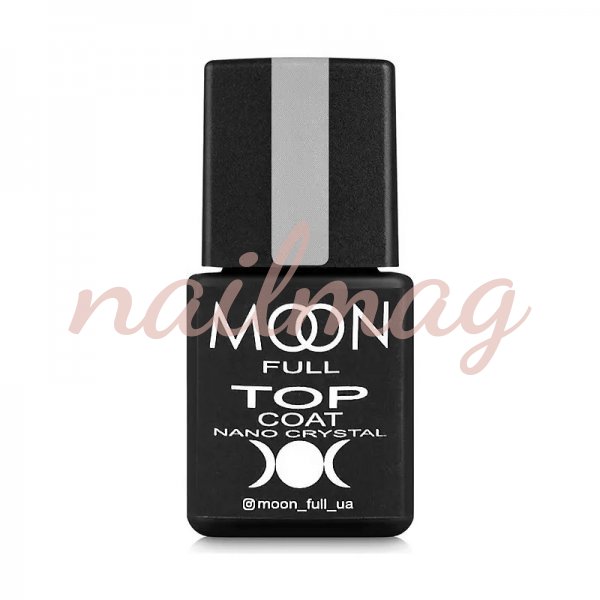 Топове покриття Moon Full Nano Crystal Top Coat, 8 мл - фотография товара. Купить с доставкой в интернет магазине Nailmag 