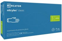 Перчатки нитриловые текстурированные NITRYLEX CLASSIC (50пар/уп), голубые