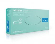 Рукавички нітрилові текстуровані NITRYLEX GREEN (50пар/уп), зелені