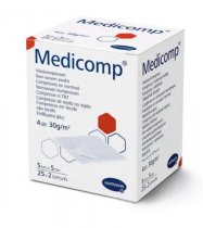 Серветки з нетканого матеріалу Medicomp® / Медікомп 5см х 5см, 25*2шт.