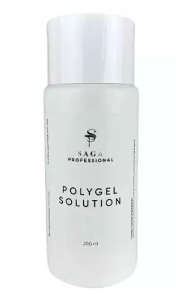 Засіб для роботи з полігелем Saga PolyGel Solution, 200 мл